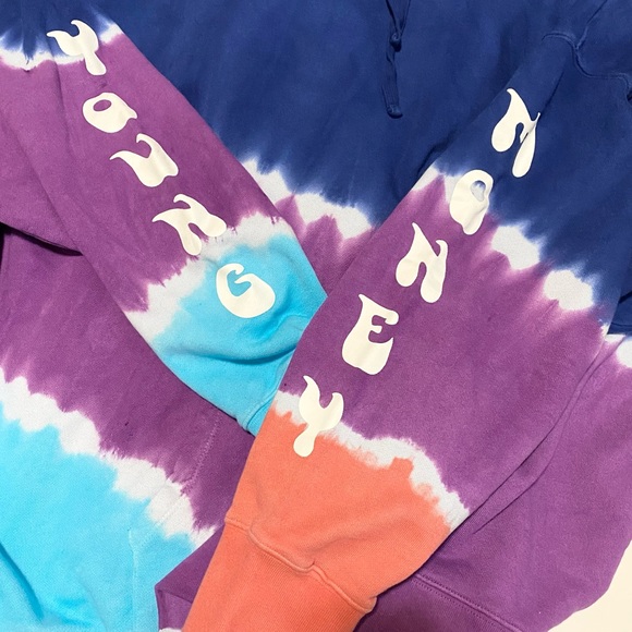 American Eagle x Young Money Tye Dye Hoodie Sweatshirt - Picture 6 of 7